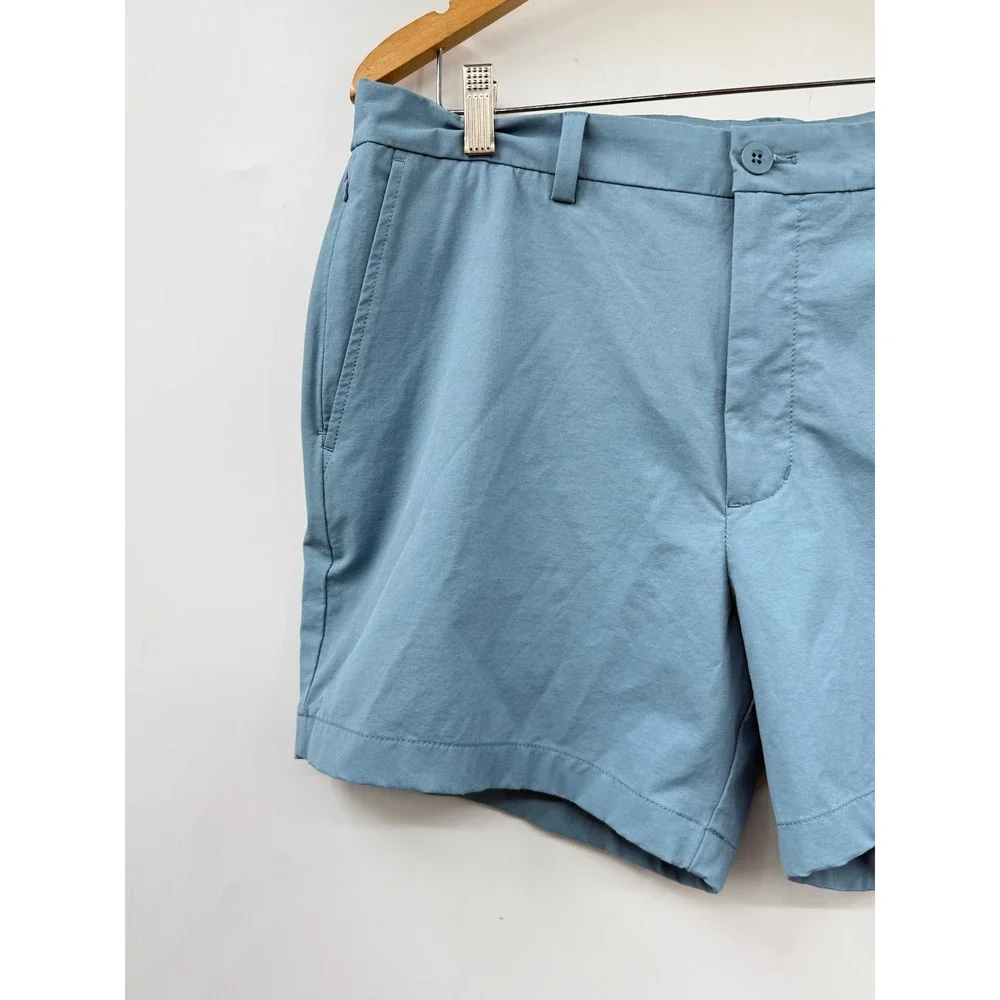 Vineyard Vines OTG On-The-Go Shorts Mens 34 Blue Performance Stretch Golf 7 Inch